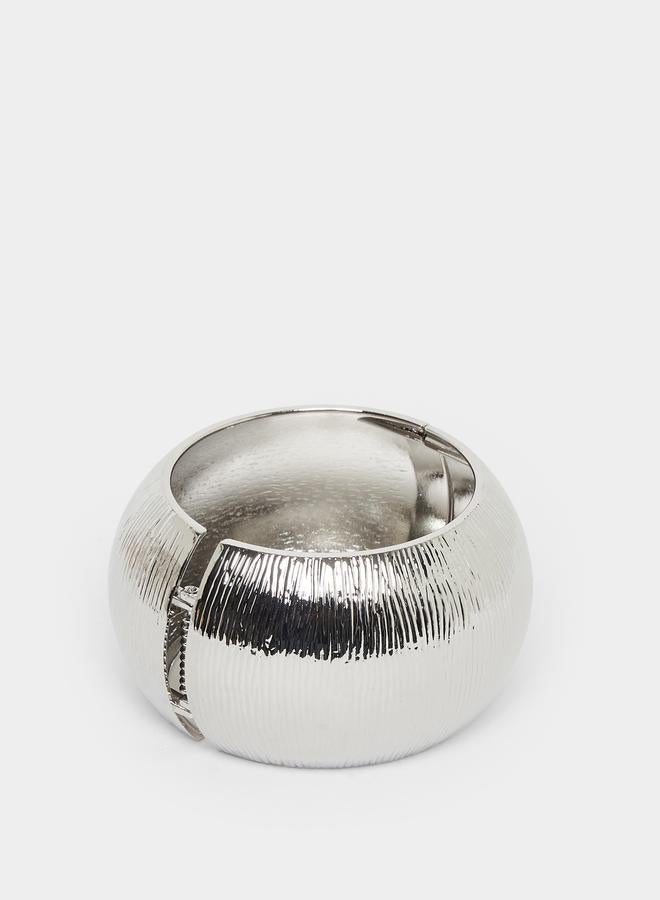 Styli Wide Textured Bangle - Image 2
